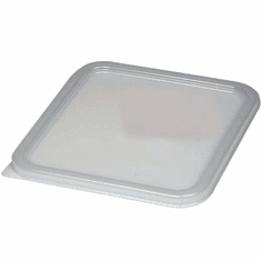 White Lid for 2, 4, 6, 8 qt  Rubbermaid Square Food Storage Containers -12 Pack