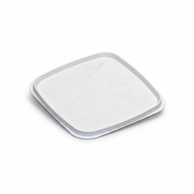 White IPL Square Container Lid 32 oz Tamper Evident Polypropylene Snap-On Lid - 100 Pack for 821145-001-01 IPL Square Container - 100 Case Pack
