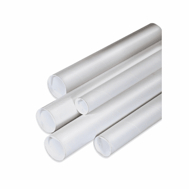 White Tubes 1 1/2" x 12", 50 Case Pack