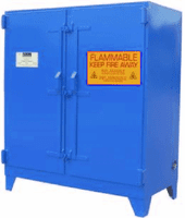 Heavy-Duty Safety Cabinets 20 Gallon 1 Doors 4 Shelves-blue
