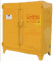Heavy-Duty Safety Cabinets 45 Gallon 2 Doors 2 Shelves-yellow