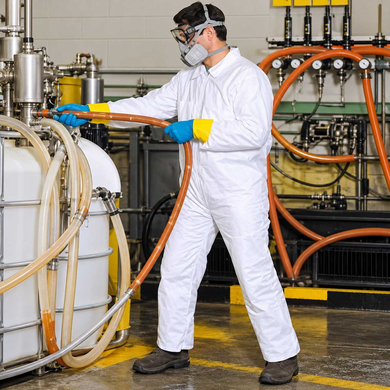 X-Large Tyvek Protective Safety Coveralls | Spunbonded Tyvek® olefin fiber  | 25 Case Pack