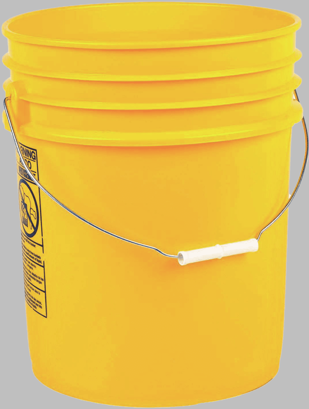 Yellow 5 Gallon Plastic Buckets and Gamma Seal Lids Food Grade Combo 6 Pack Special Combo Free