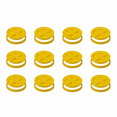 Yellow Gamma Seals Case of 12<br><font color="green"> FREE SHIPPING</font color>