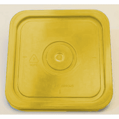 Yellow Lid for 4-Gallon Square Plastic Buckets  18-Pack, No Gasket, FDA-Compliant<br><font color="#FF0000">Free Shipping</font>