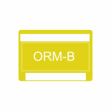 Yellow ORM-B 1 3/8 x 2 1/4   1,000 Pack
