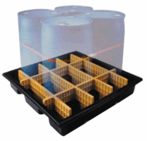 Movable Spill Pallets for Drum Spill Containment