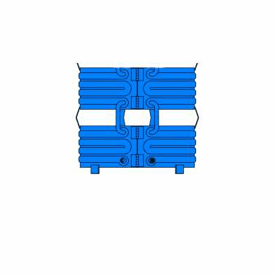 Zinc Metalized Steel, Heat or Cool 55 Gallon Drums, 2-sections