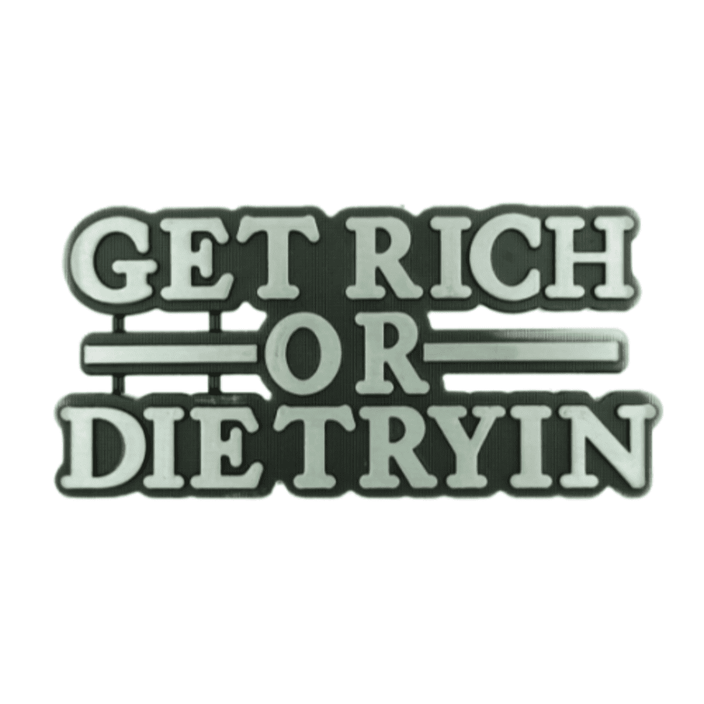 Get Rich Die Tryin Funny Belt Buckle Belts Buckles Boucle De Ceinture Drole