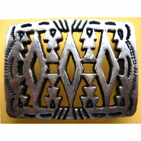 Indian Art Hippy Hippie Peace n Love 60 Era Belt Buckle