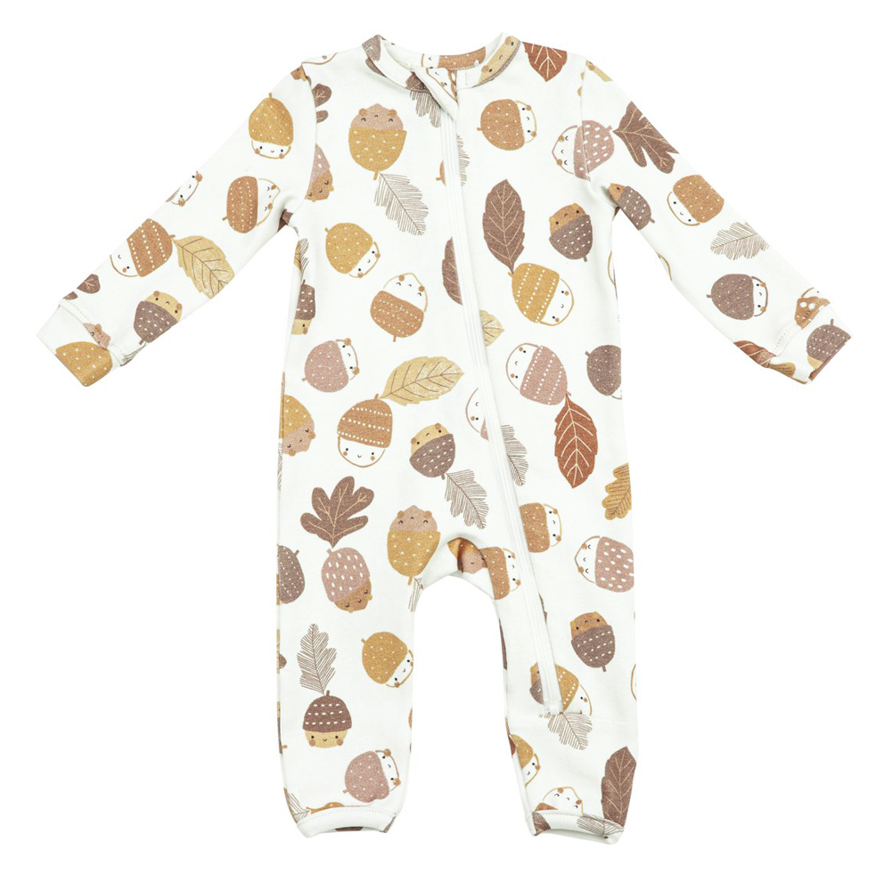 Angel Dear Baby Boys / Girls Zipper Romper Fall Acorns