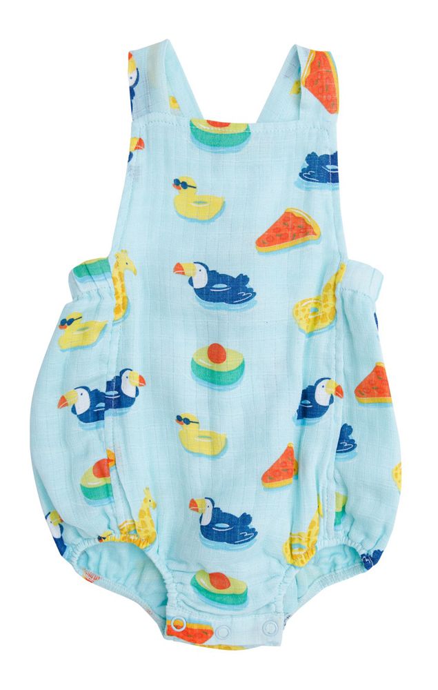 Angel Dear Baby Boys Retro Sunsuit Bubble Blue Floaties