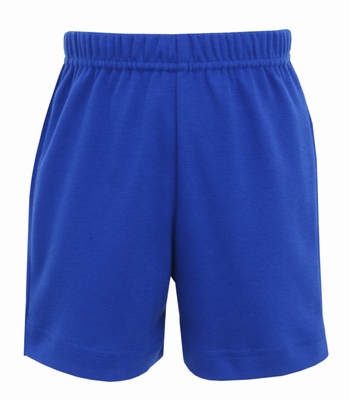 Claire & Charlie Boys Pull On Shorts - Royal Blue Knit