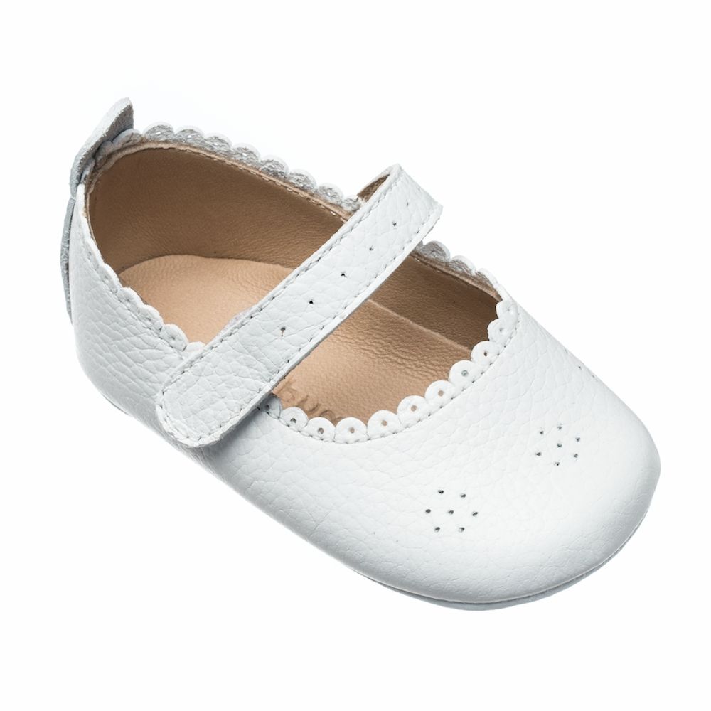 Elephantito Baby Shoes Girls Ella Baby Ballet White