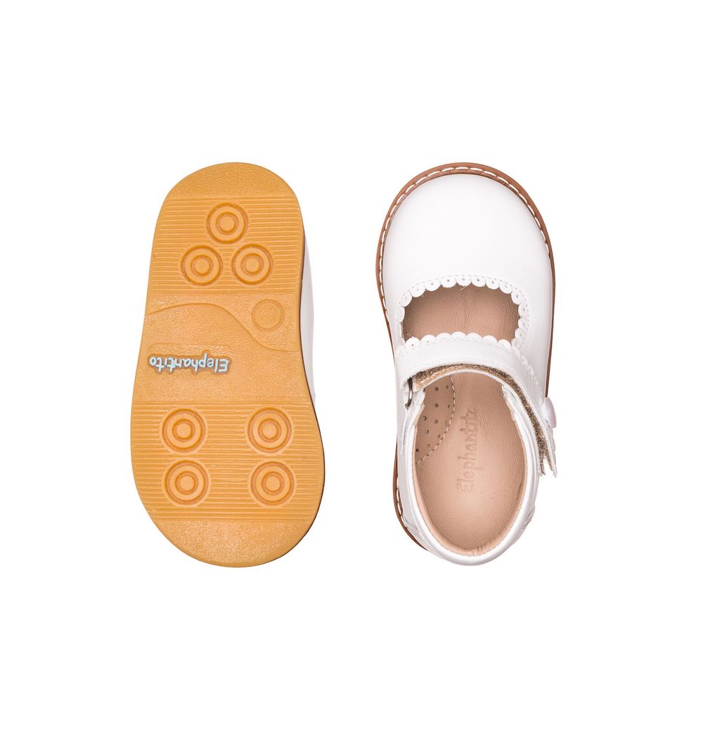 Elephantito Girls Shoes Toddler Mary Janes White