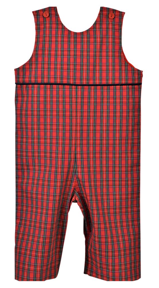 Funtasia Baby / Toddler Boys Red Holiday Plaid Longall