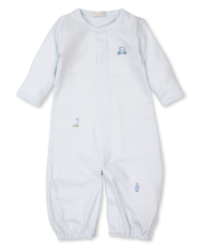 Kissy Kissy Baby Boys Blue Striped Premier Golf Converter Gown