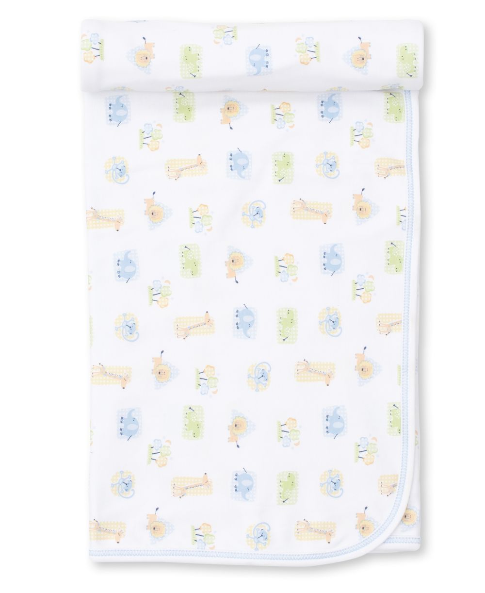 Kissy Kissy Baby Boys Receiving Blanket Jungle Animal Jollies