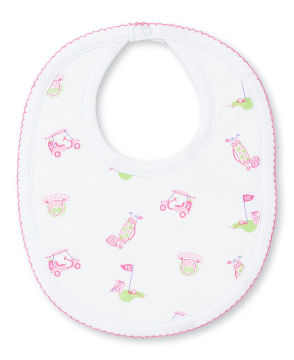 Kissy Kissy Baby Girls 18 Holes Golf Print Bib Pink