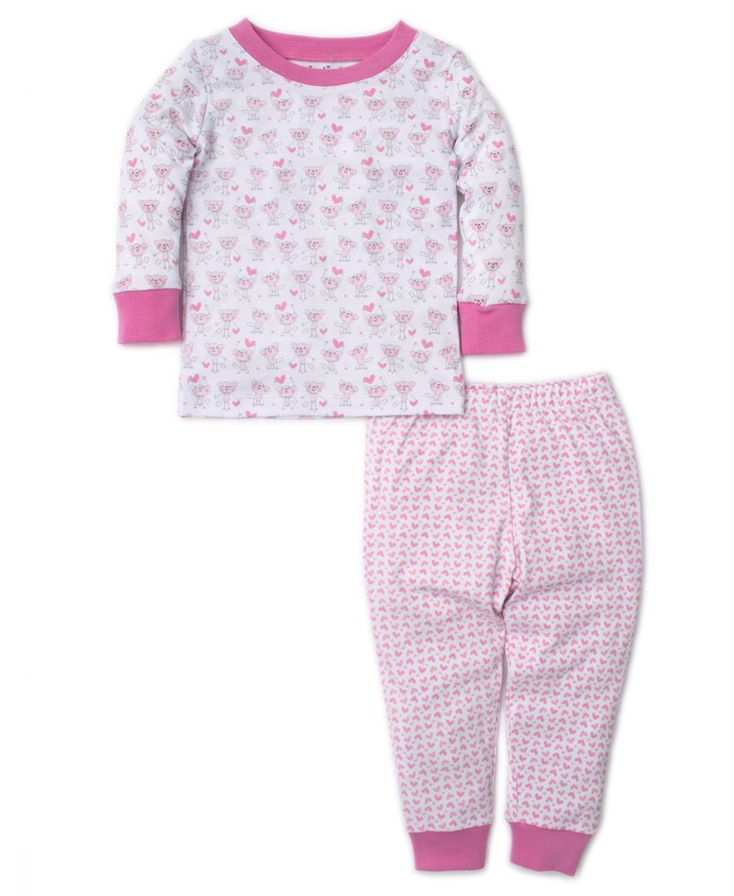 Kissy Kissy Girls Monkey Moves Pajamas Pink