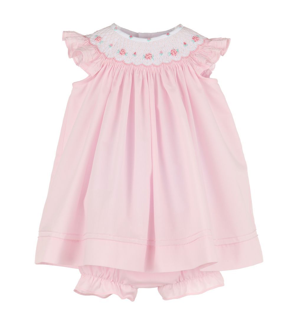 Traditional Craft Baby Girls' Classic Irish Dress - Long Sleeve, Celtic Knot Design, Green