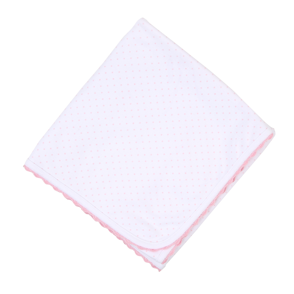 Magnolia Baby Girls Bundle of Love Receiving Blanket Pink Dots