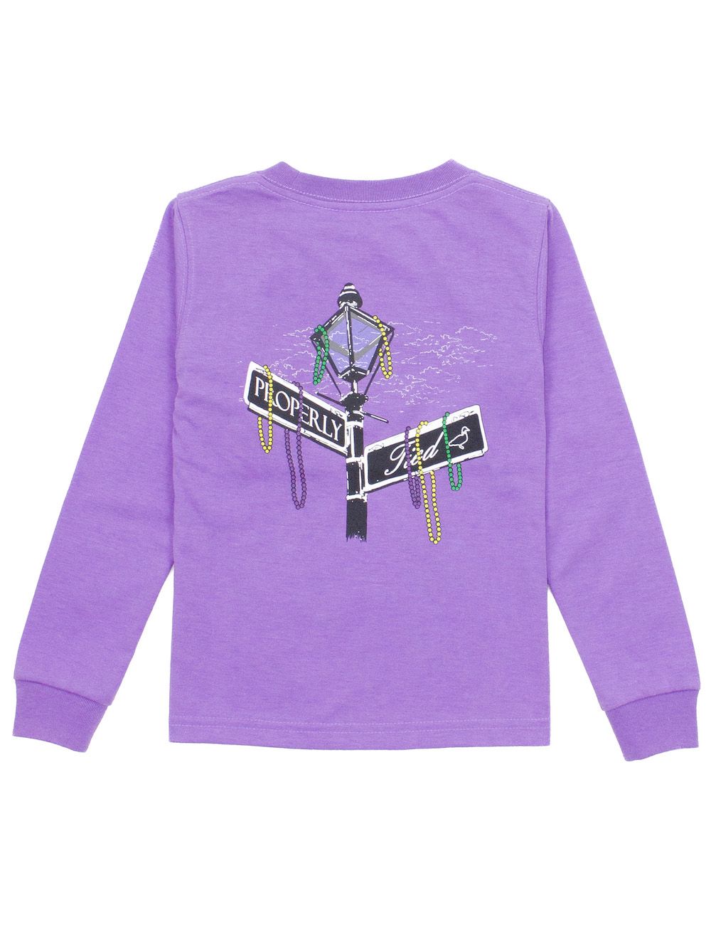 properly tied mardi gras hoodie