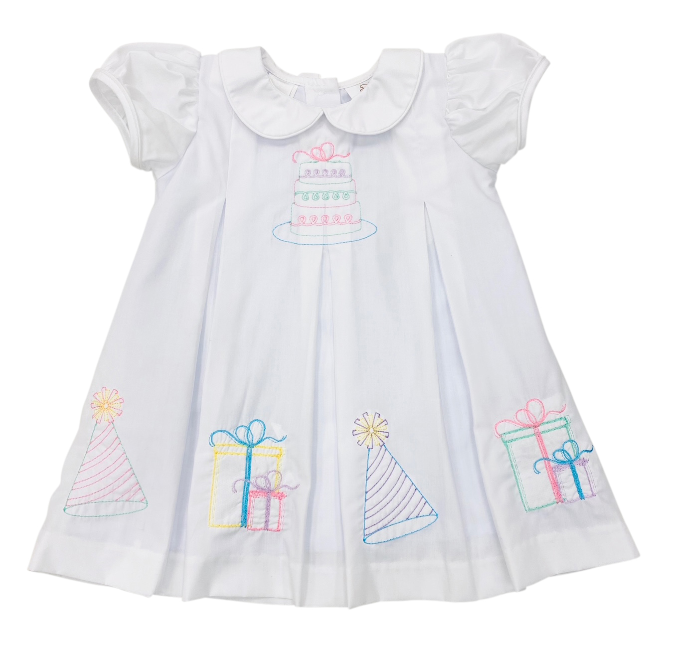 The Best Dressed Child / Lulu Girls Birthday Dress Embroidered Cake