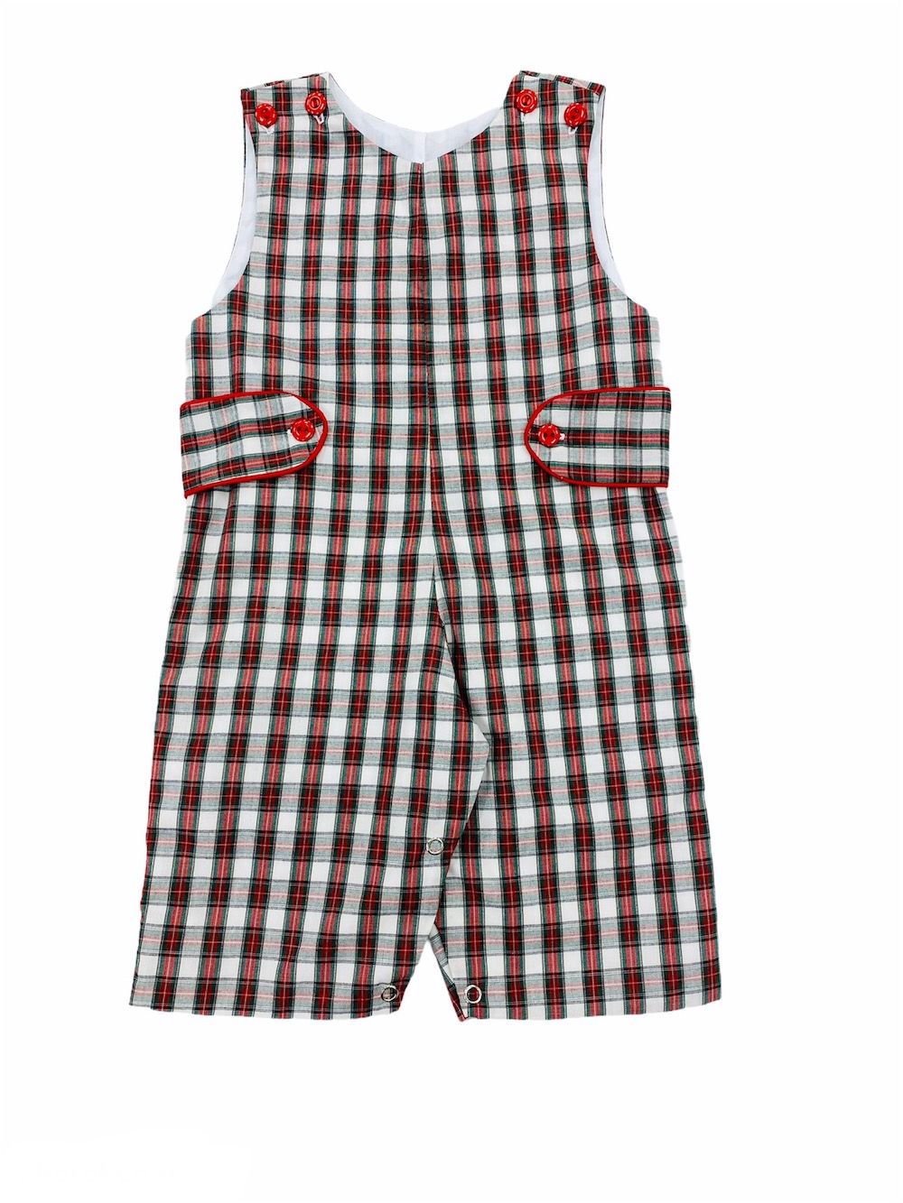 The Best Dressed Child Boys Holiday Plaid Christmas Longall with Tabs