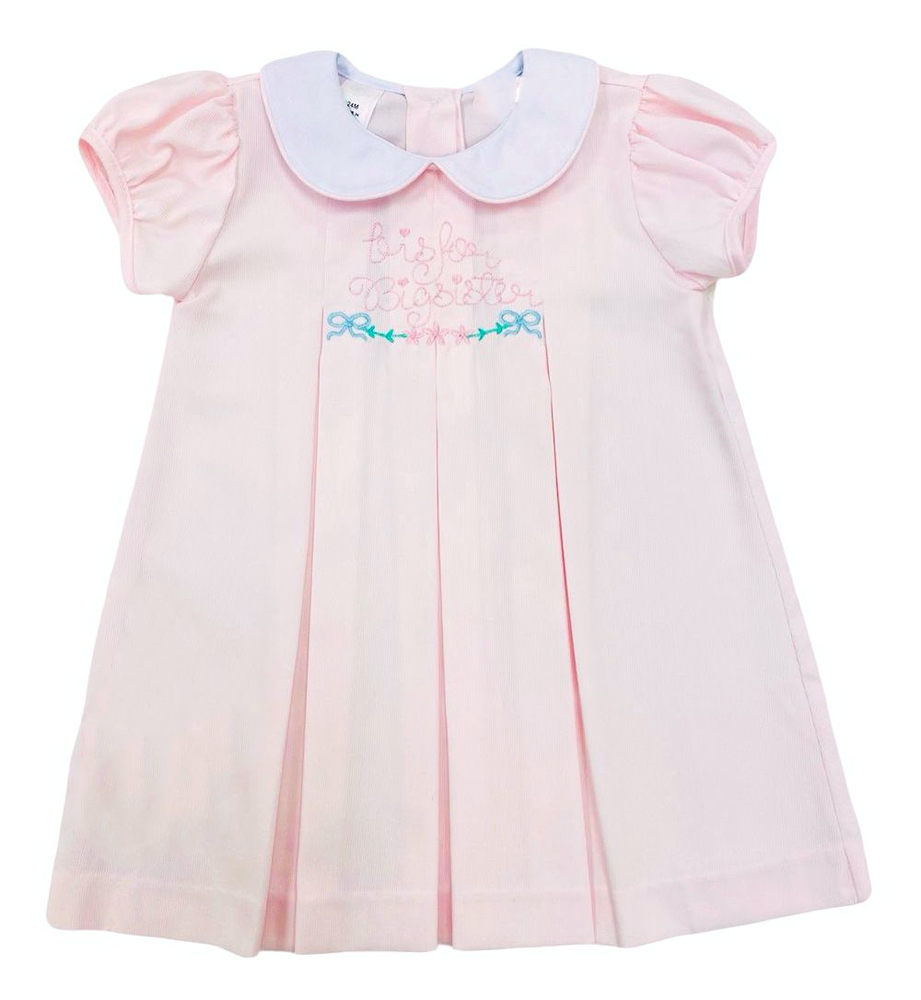The Best Dressed Child Girls Dana Dress B is for Big Sister Pink