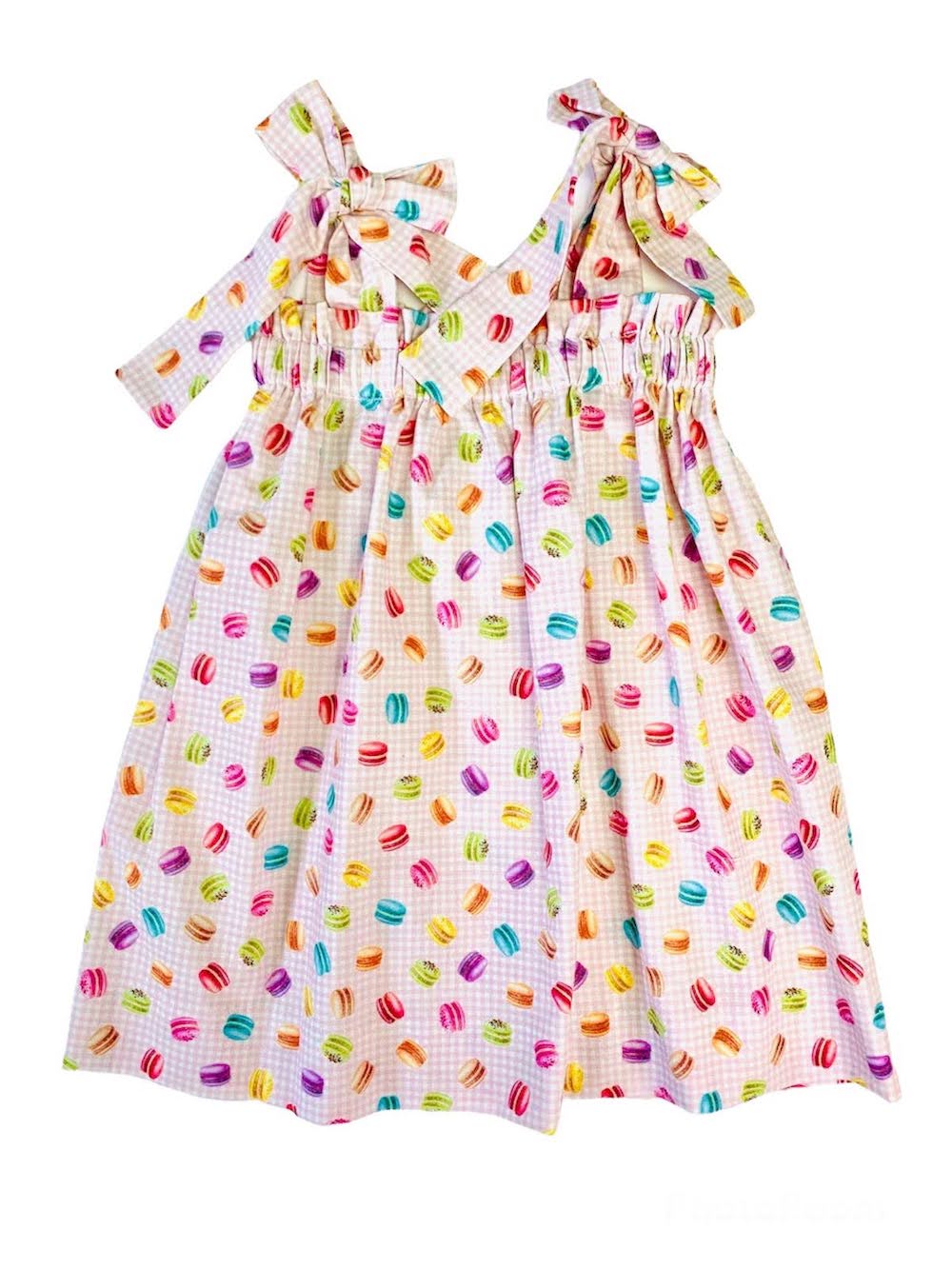 The Best Dressed Child Girls Smocked Pillowcase Dress Macaron Print