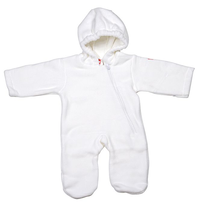 Widgeon Warm Plus Baby Boys / Girls Fleece Bunting Suit White