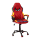 Ergonomic Adjustable Computer Chair with Red Dual Wheel Casters