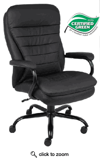 Heavy Duty Executive Chair with Pillow Top with Weight Capacity of 350 Lbs.