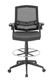 Mesh Drafting Stool with Flip Up Arms
