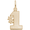 #1 Charm Gold Plated - 10-4034