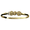 1 Scallop 2 Sand Dollar Hook Bracelet - 14K Yellow Gold 4mm 7.5 Inch