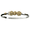 1 Scallop 2 Sand Dollar Hook Bracelet - Sterling Silver & 14K 6.5 Inch