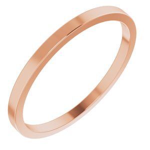10K Rose 1.5 mm Flat Band Size 13 - F13:919:P