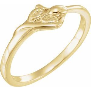 10K Yellow The Unblossomed Rose Ring Size 5   - R16606KIT:143399:P