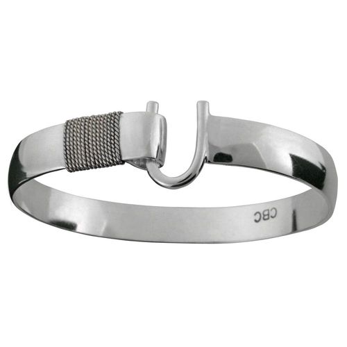 10mm Silver Caribbean Hook Bracelets W/wrap 7.0 - S1070
