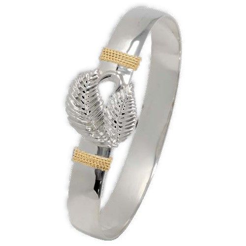 10mm Palm Moon Hook Bracelets W/14ky Wraps 8.0  - C10PLM80