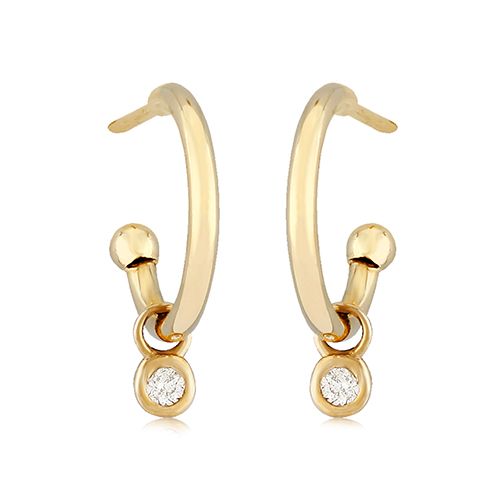 14K Gold 1.5 x 12mm Earrings - 03-606-D