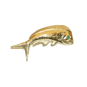 14k Gold Bull Mahi Pendant - 112