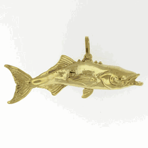 14k Gold Cobia Pendant - 171