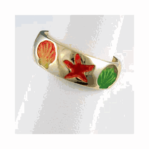 14k Gold Comfort Fit Reef Ring - 725 E