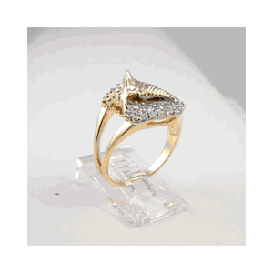 14k Gold Conch Diamond Ring - 765 D