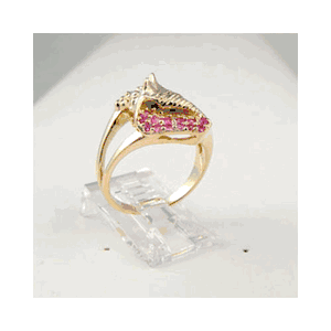 14k Gold Conch Sapphire Ring - 765 S