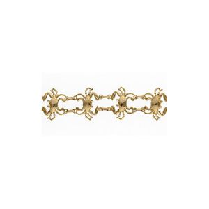 14k Gold Crab 7 Inch Bracelet- 522
