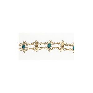 14k Gold Crab with Opal 7 Inch Bracelet - 522 O